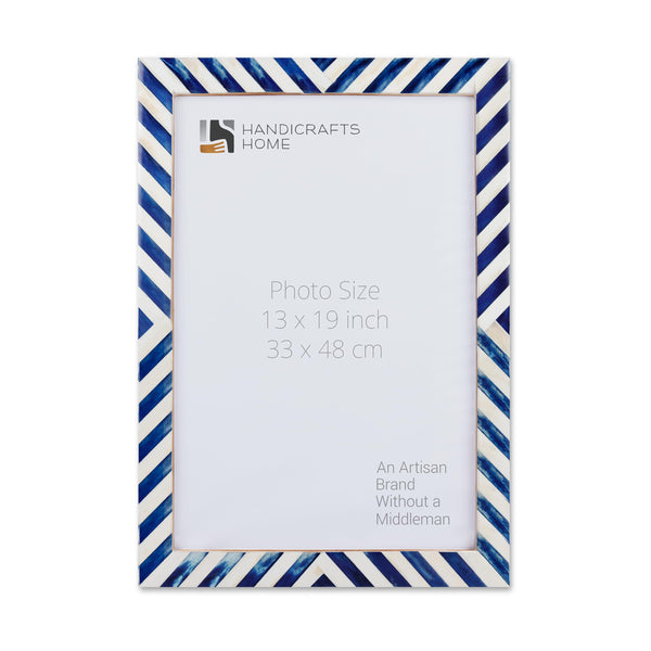 Chevron Bone Inlay Picture Frame