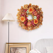 Silk Maple Leaf Fall Harvest Wreath