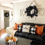 Black Rose Maple Leaf Artificial Garland