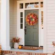 Silk Maple Leaf Fall Harvest Wreath