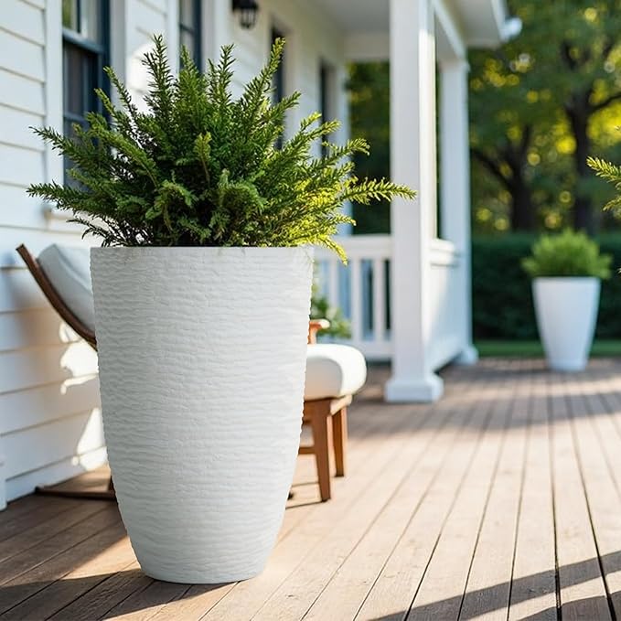 A planter that moves between porch and parlor