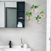 Wall-Hung Glass Propagation Vase Set