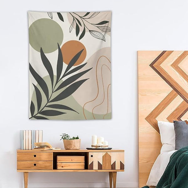 Sage & Gold Botanical Wall Tapestry