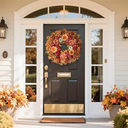 Silk Maple Leaf Fall Harvest Wreath