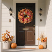 Silk Maple Leaf Fall Harvest Wreath