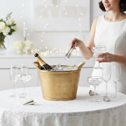 Brushed Gold Aluminum Champagne Bucket — alternate view or variant option