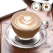 Clear Glass Latte Cup Set
