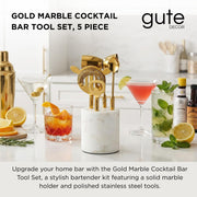 Marble and Gold Bar Tool Set