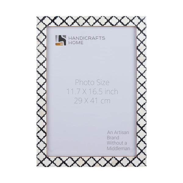 Bone Inlay Moroccan Pattern Picture Frame