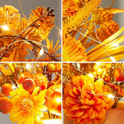 Lighted Artificial Fall Bouquet Set