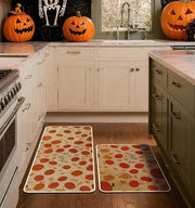 Pumpkin Print Kitchen Mat Set
