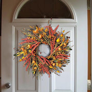 Harvest Berry and Pumpkin Fall Wreath