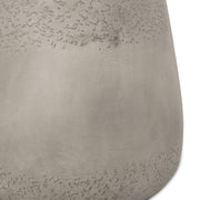 Concrete-Finish Drum Side Table