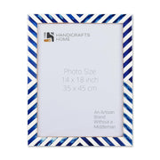 Chevron Bone Inlay Picture Frame