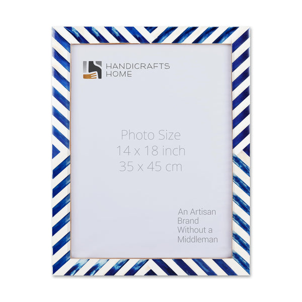 Chevron Bone Inlay Picture Frame