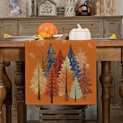 Autumn Forest Print Table Runner