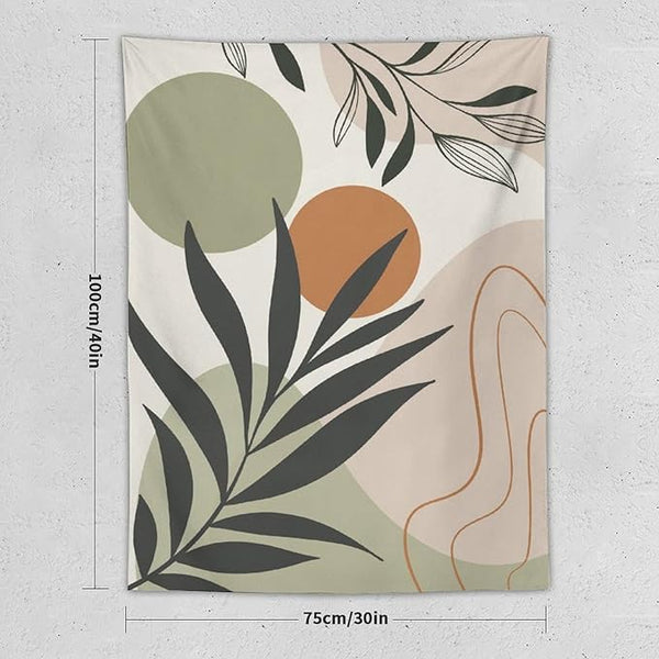 Sage & Gold Botanical Wall Tapestry