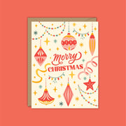 Retro Ornament Christmas Boxed Card Set