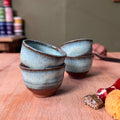 Wheel-Thrown Stoneware Espresso Cup Set