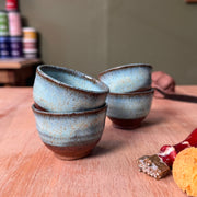 Wheel-Thrown Stoneware Espresso Cup Set