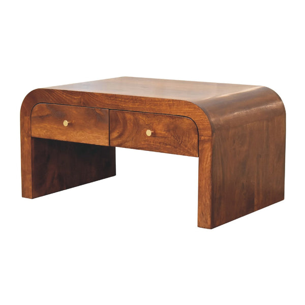 Darcy Chestnut Waterfall Coffee Table