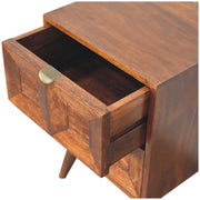 Chestnut Mango Wood Quad Nightstand