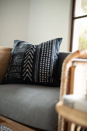 Batik Hand-Printed Cotton Throw Pillow