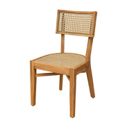 Acacia Wood Wicker Outdoor Dining Chair Set