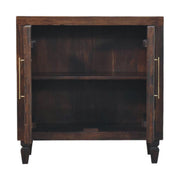 Carved Mango Wood Two-Door Sideboard