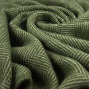 Herringbone Pure Wool Throw Blanket