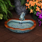 Glazed Ceramic Fish Garden Fountain