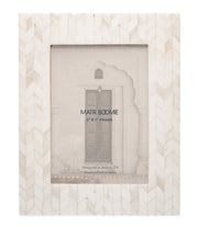 Chevron Bone Inlay Picture Frame