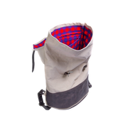 Hand-Stitched Leather Canvas Daypack