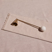 Brass Marble Candle Snuffer