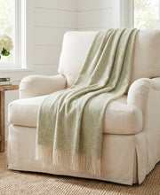 Herringbone Lambswool Fringe Throw