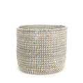 Handwoven Millet Grass Storage Basket