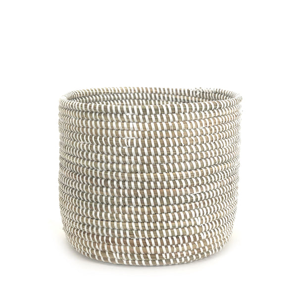 Handwoven Millet Grass Storage Basket
