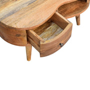 Curved Mango Wood Wave Coffee Table