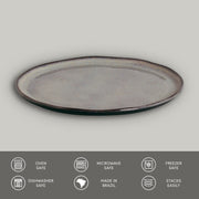 Speckled Ceramic Dinner Plate Set