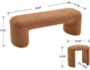 Chenille Upholstered Storage Bench Set – ottoman (view 2) | Roost & Roam
