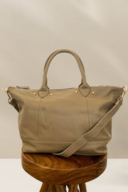 Pebbled Leather Handmade Tote Bag