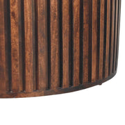Slatted Round Mango Wood Coffee Table