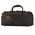 Dark Brown Leather Duffel Bag