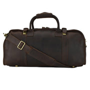 Dark Brown Leather Duffel Bag