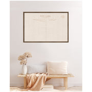 Vintage Postcard Linen Fabric Pinboard — packaging and unboxing view
