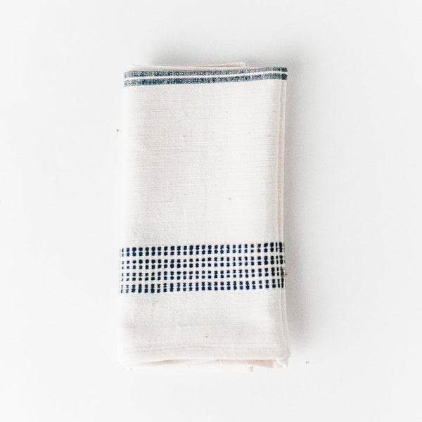 Hand-Spun Stripe Cotton Napkin Set