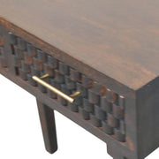 Carved Mango Wood Console Table