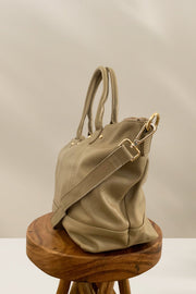 Pebbled Leather Handmade Tote Bag