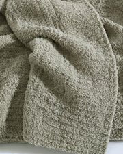 Boucle-Texture Oversized Throw Blanket