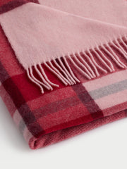 Plaid Wool-Cashmere Blend Throw